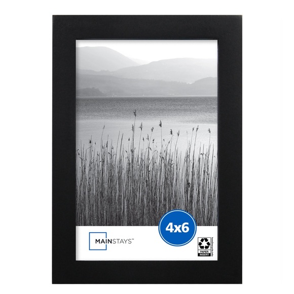 NWT Mainstays 4x6 inch Black 0.5" Gallery Wall Picture Frame - Picture 2 of 8